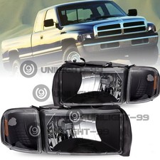 For 1994-2002 Dodge Ram 1500 2500 3500 Headlights Corner Signal Headlamp Lhrh