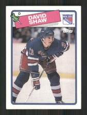 David Shaw 1988-89 Topps #57 New York Rangers 41159