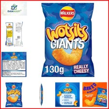 Wotsits Giants Really Cheesy Vegetarian Baked Snacks 130 g