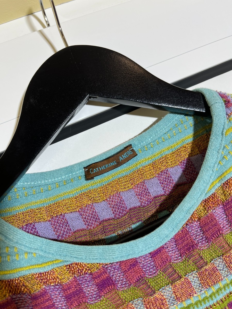 Catherine Andreニットボレロ Vintage Catherine Andre Multicolor Knit Top Women's Size L | eBay