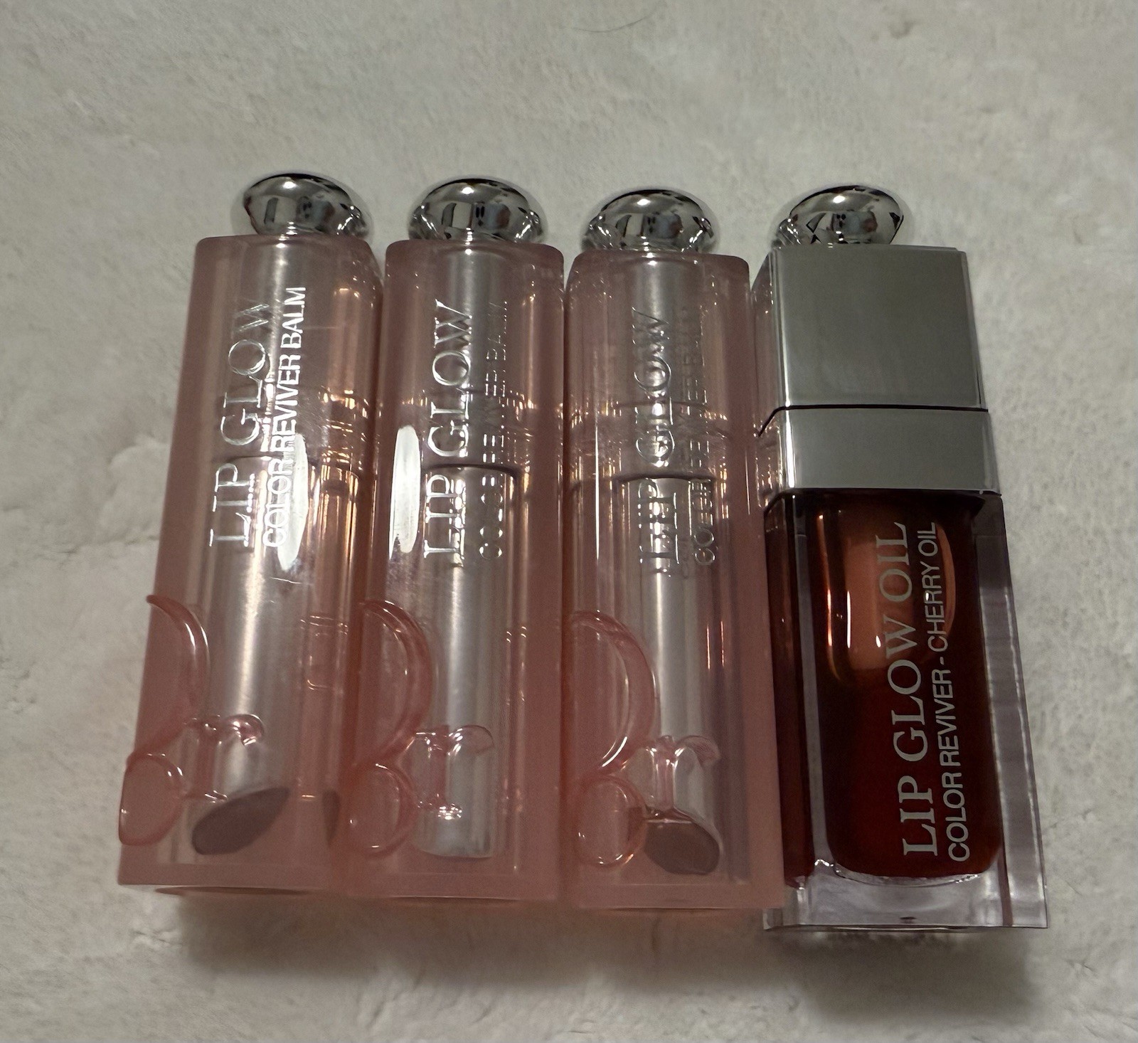 Dior Lip Glow Balm Set of 3 with Cherry Oil 1pc-image