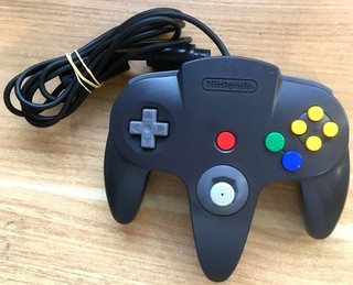MANETTE OFFICIELLE NINTENDO 64 NOIRE PAL EURO N64 CONTROLLER GAMEPAD BLACK OEM