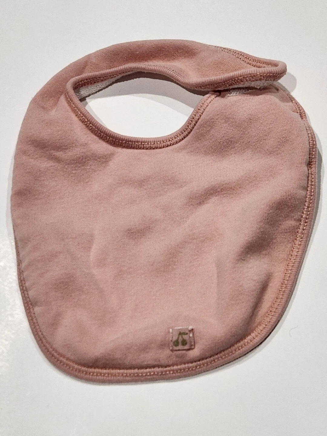 Bonpoint Baby Girl Solid Pink Adorable Bib In Great Condition