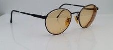Vintage Luxottica 402 Green Gray Oval Sunglasses Italy FRAMES ONLY