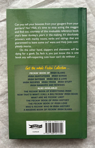 Book of Feckin' Irish Slang That's Great Craic for Cute Hoors and Bowsies - Picture 2 of 2