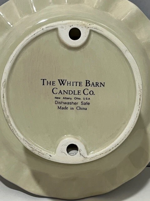The White Barn Candle Co Ceramic Pedestal Cake Dish Candle Plate Birthday Ruffle - Image 4 of 4