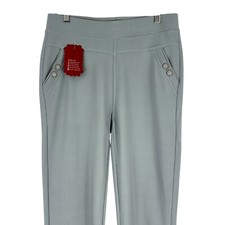 Womens Stretch Smart Pull On Slim Fit Ladies Office Work Trousers Pants Leggings