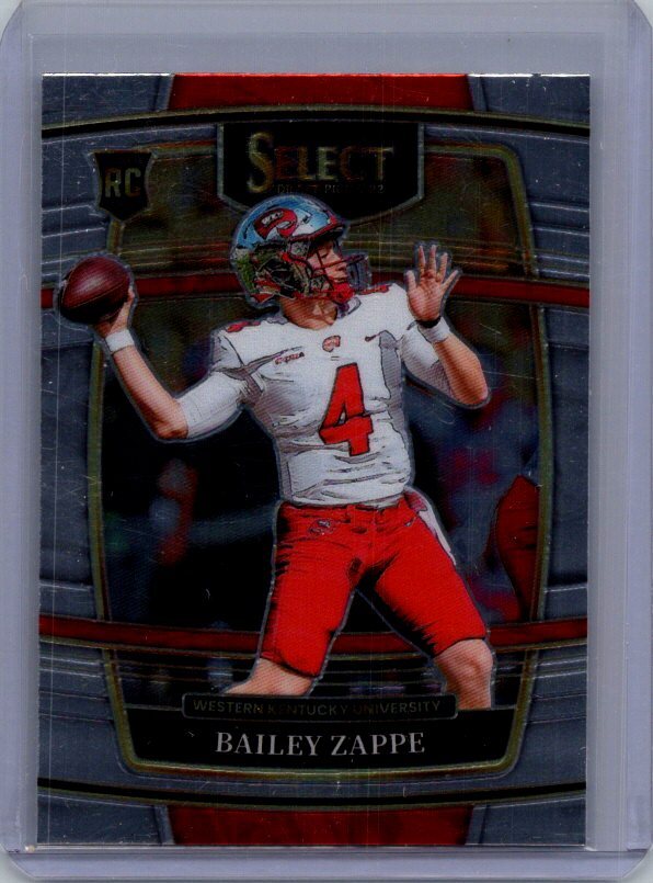 2022 Panini Select Draft Picks #10 Bailey Zappe Blue (Retail Base)