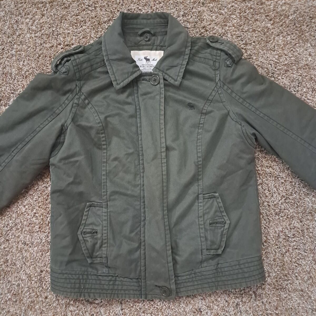 Abercrombie And Fitch Authentic Vintage Jacket Woman Sz Abercrombie And Fitch Authentic Vintage Jacket Woman Sz