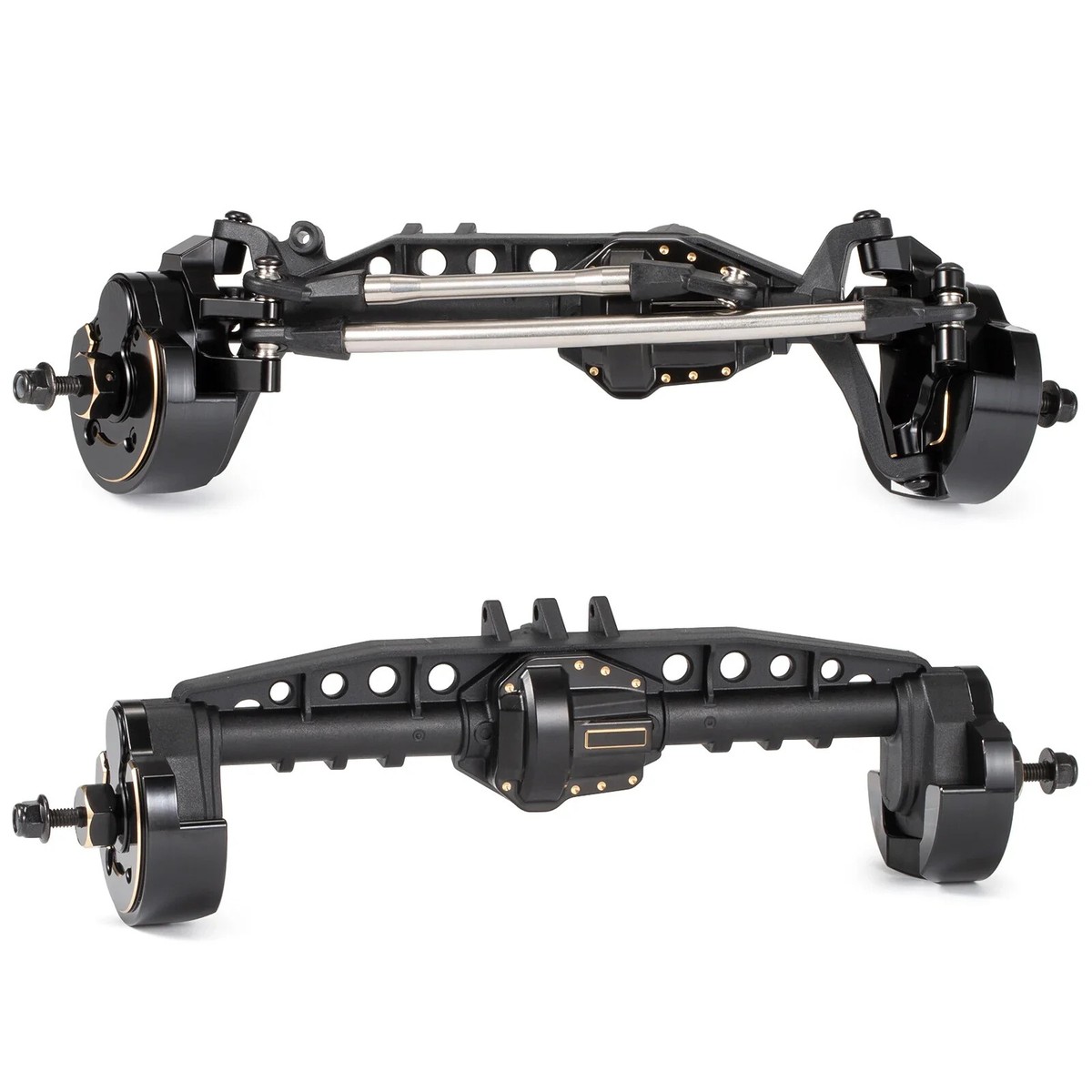 AR45P Portal Axle with Brass Weights for SCX10 III LCG