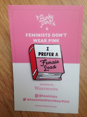 ICH BEVORZUGE EINE WEIBLICHE FÜHRE - Punky Pins - Feministinnen tragen kein Pink. Emaille Abzeichen **