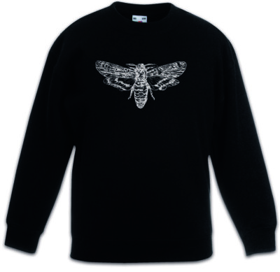 MOTH Kids Boys Girls Pullover Insect Insects Entomology Zoology Science Black