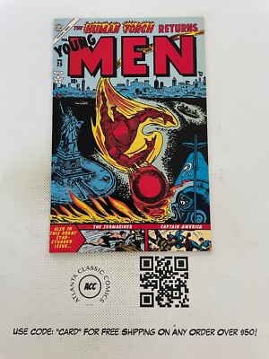 Young Men #25 NM- Atlas Marvel Comic Book Reprint Human Torch Golden Age 13 RC49