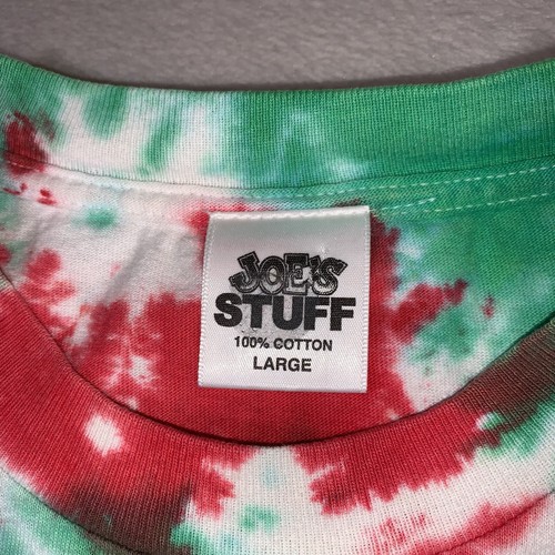 Vintage Joes Crab Shack Shirt Mens Large Green Tie Dye Early 2000s Short Sleeve - Picture 5 of 11