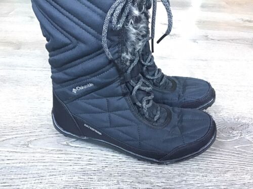 Columbia Womens Size 8 Minx Mid III Boots Waterproof Faux Fur Black BL5964-010 - Picture 2 of 13