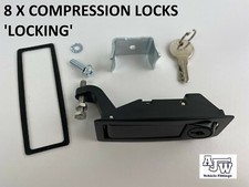 Compression Latch Locking (x8) Lock Horsebox Trailers Locker Doors Tack Box