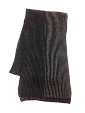  138 Calvin Klein Men Black Gray Knit Unisex Acrylic Winter Shawl Scarf Muffler