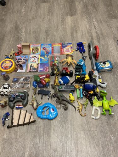 Large Lot of Misc Vintage Modern Toys Hot Wheels Action Figures Books More  - Picture 1 of 7