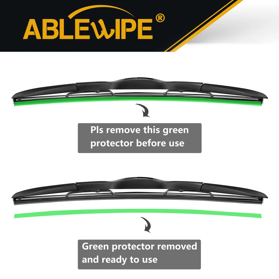 ABLEWIPE 26"+26" Fit For Chrysler Voyager 2001-2002 Window Hybrid Wiper Blades Foto 4 de 4