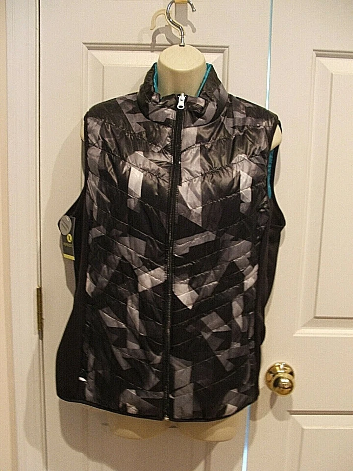 НОВЫЙ С ЯРЛЫКАМИ $44 XERSION ДВУСТОРОННИЙ СТЕГАНЫЙ ПУХОВИК ЖИЛЕТ КУРТКА ВЕРХНИЙ PETITE XLARGE PXL - Изображение 2 из 4