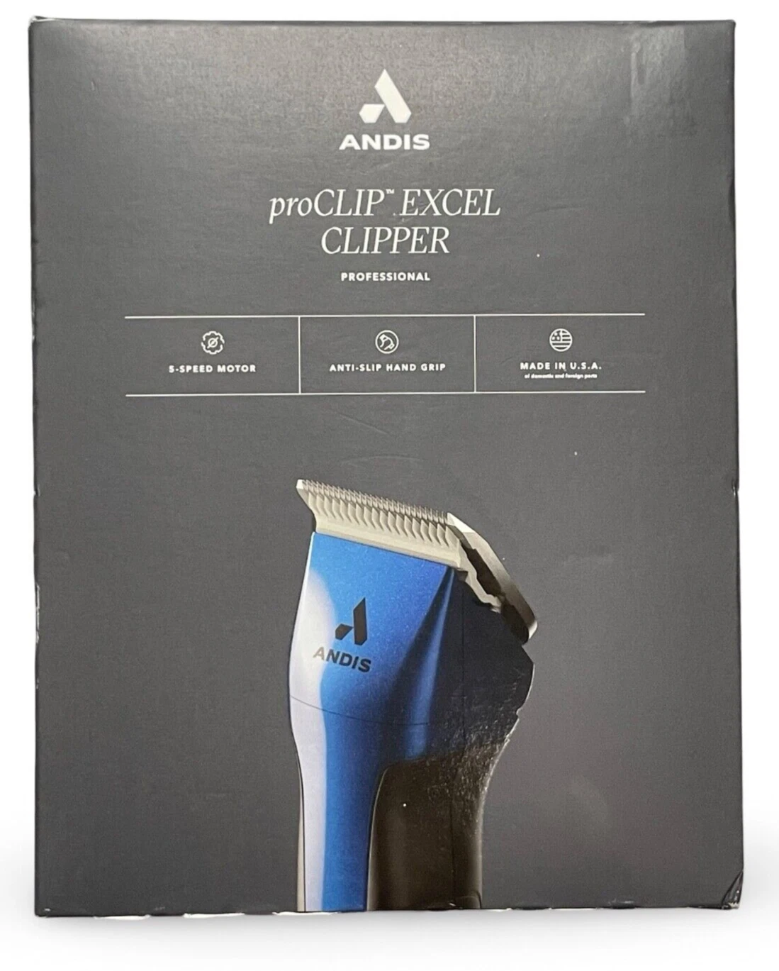New Andis ProClip Excel 5-Speed Detachable Blade Clipper Dog Pet Blue
Opens in a new window or tab