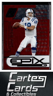 Peyton Manning 2005 Donruss Zenith #E-20 Epix Orange 2nd Down Colts 114/600