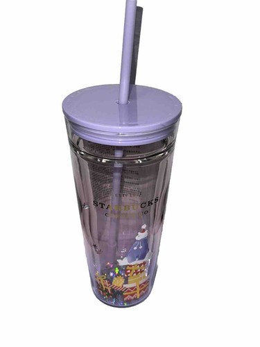 New 2023 China Starbucks 20oz Christmas Polar bear Glass Straw Cup Ships From US - Picture 3 of 5
