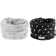 Baby Scarf Drool Bibs Double-Layer Cotton Bibs Perfect Addition to Baby Cloth...