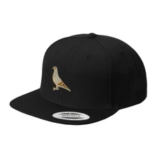 Pigeon Style 1 Embroidered Flat Visor Snapback Hat