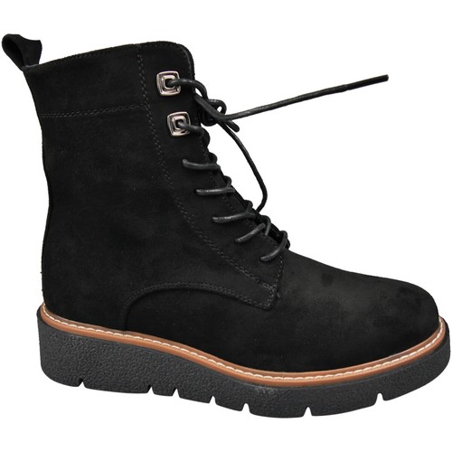Botas de Invierno Damas Mujeres Cremallera Imitación Gamuza Forradas Cómodas Agarre Zapatos con Cordones Tallas - Imagen 3 de 10