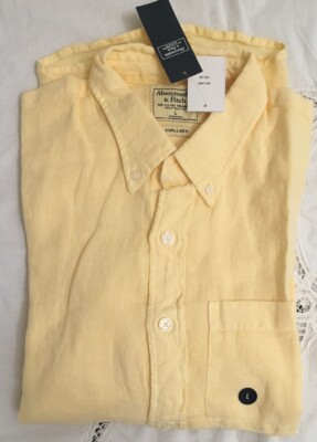 NWT Abercrombie And Fitch A\u0026F Yellow 