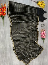 NEW SAREE BLOUSE NEW SARI INDIAN WEDDING DESIGNER BOLLYWOOD PAKISTANI PARTY WEAR