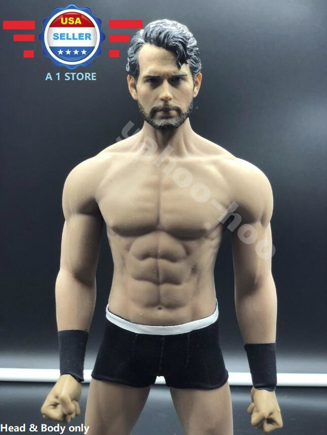 1/6 Henry Cavill Superman Clark Kent Figure W/ Phicen M33 MUSCULAR body