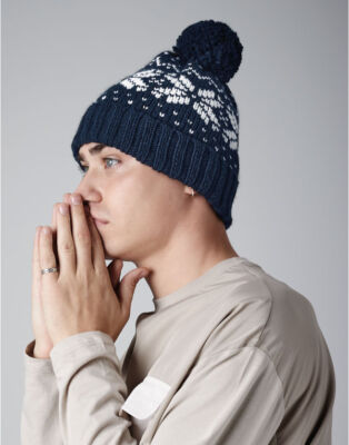 Beechfield Snowstar Beanie - Unisex Mütze Mit Pompon, Doppellagig & Stylisch