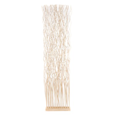 EINTEILIGER PARAVENT ''WAVE'' | 170x40cm (HxB), Weidenholz | Raumteiler, Trennwand