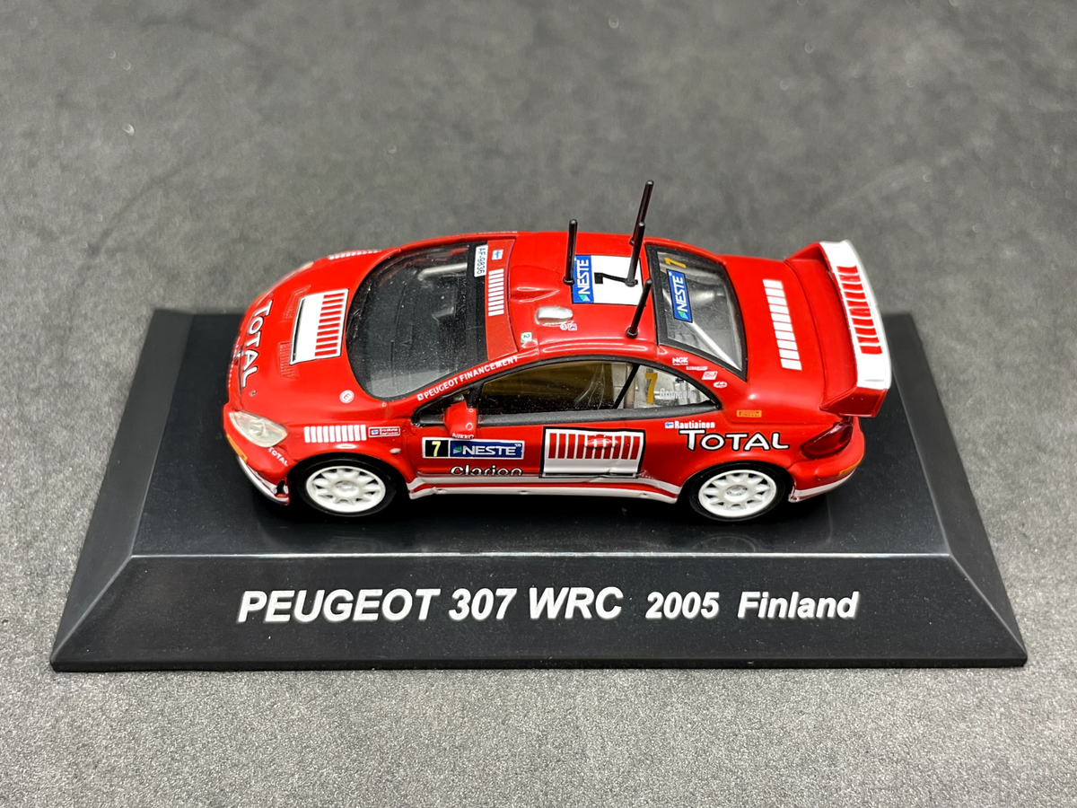 ミニカー BritishCar  MiniatureCarCollection CM's 1/64 PEUGEOT 307 WRC 2005 Finland #7 diecast model car CM125