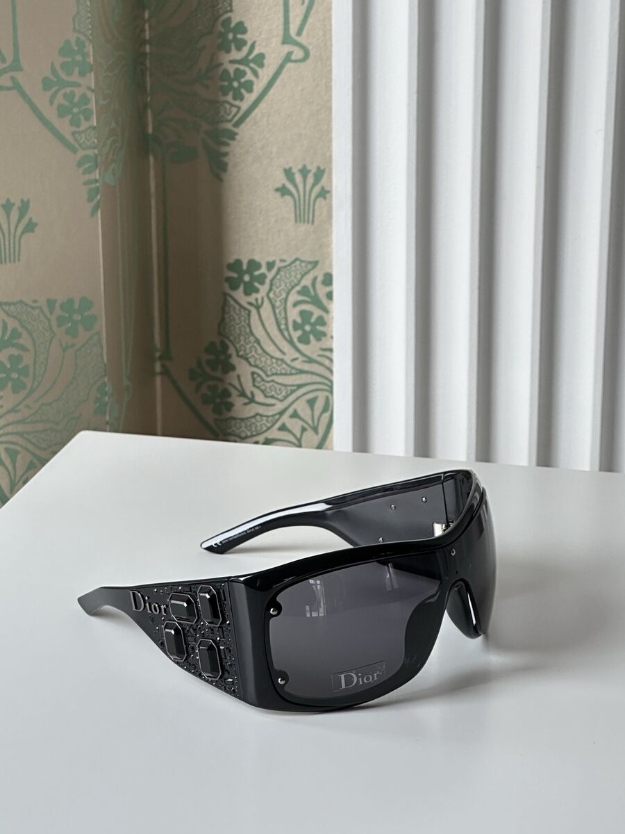 DIOR Ontherocks Black Rhinestone Oversized Mask Sunglasses DIOR Ontherocks Black Rhinestone Oversized Mask Sunglasses