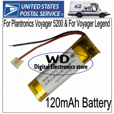 120mAh 480832 Battery for Plantronics Voyager & For 5200 Voyager Legend Headset