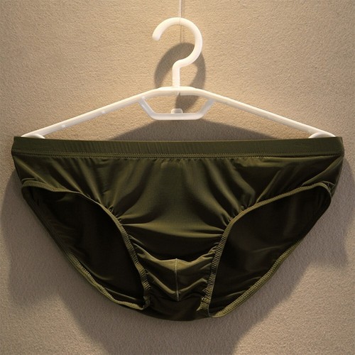 Mens Briefs Home Bikini Brief Shorts U-convex Pouch Breathable Ice Silk - Bild 9 von 17