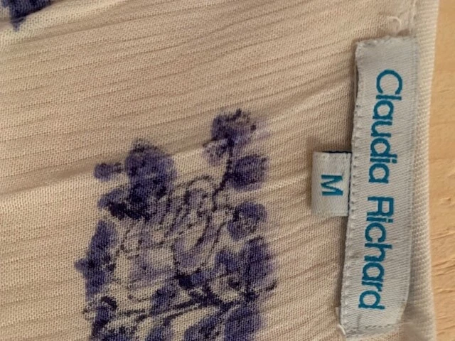 Blue Boho Cold-shoulder tunic - Image 4 of 4