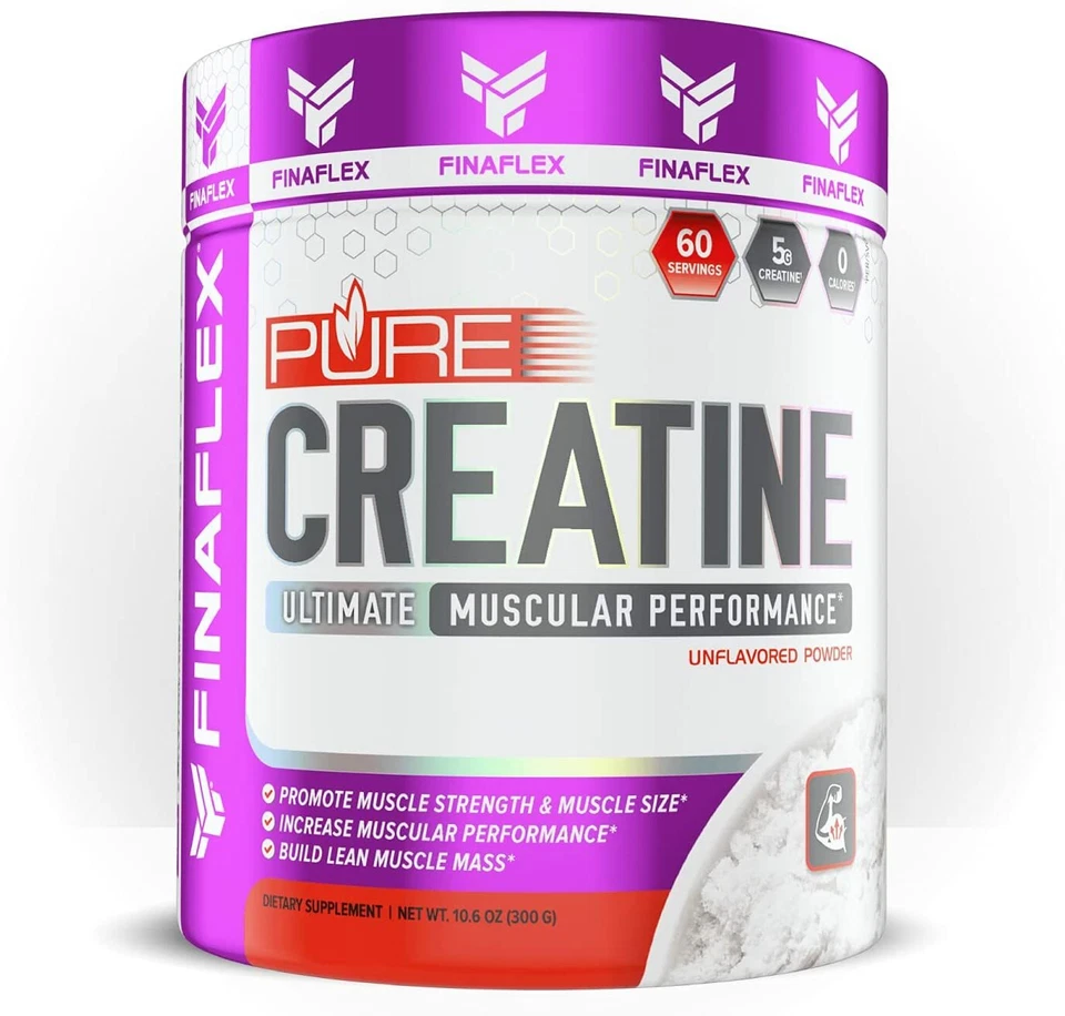 Finaflex Pure Micronized Creatine Monohydrate Unflavored 300 Gram 60 Serving New - Image 4 of 4