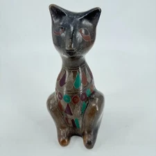 Manuel Felguerez Oaxaca Black Cat Studio Pottery Art Sculpture Home Decor
