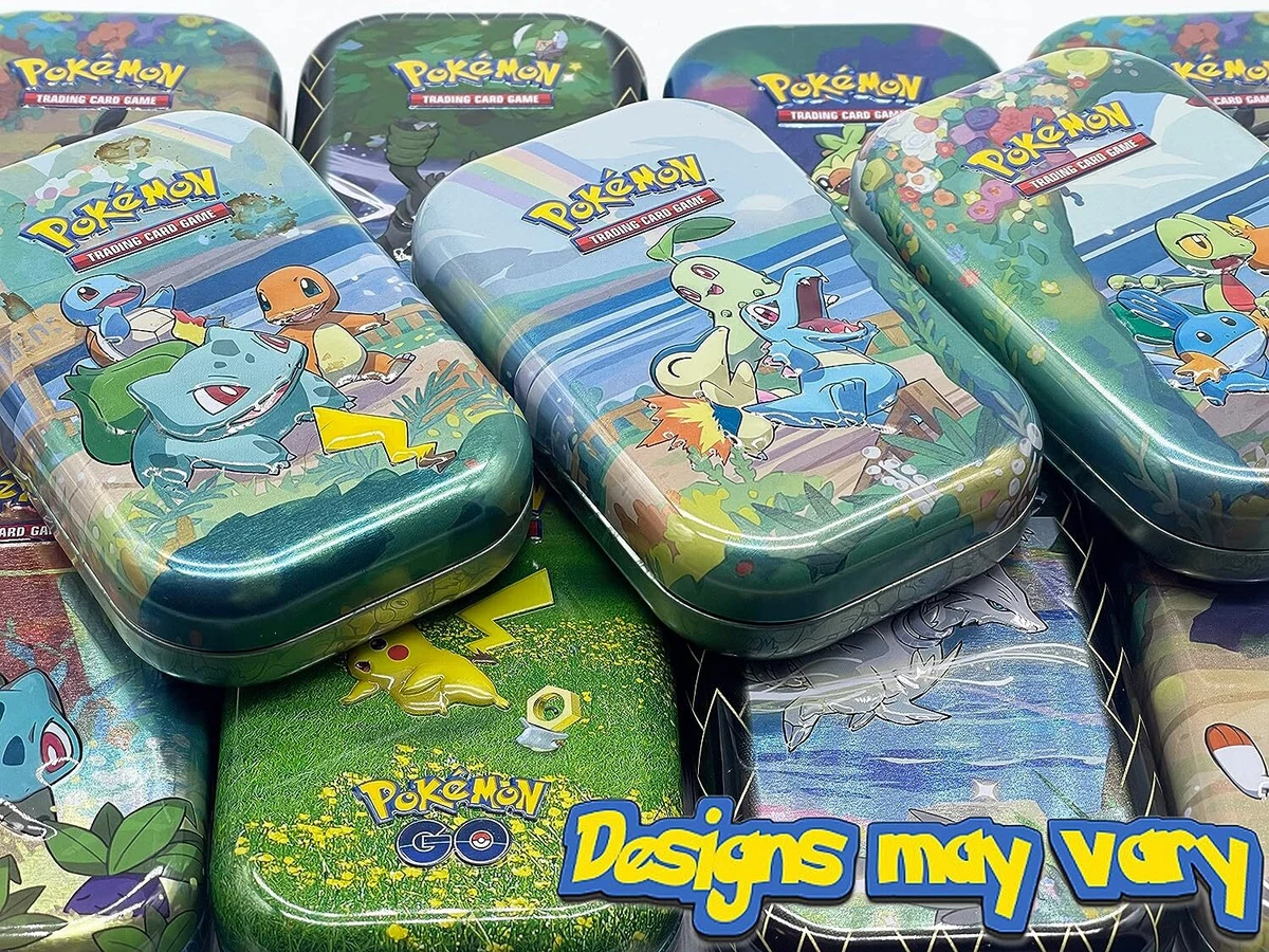 Pokemon Cards 50x Card Mini Tin Gift Bundle Holo Rare Bulk Bundle