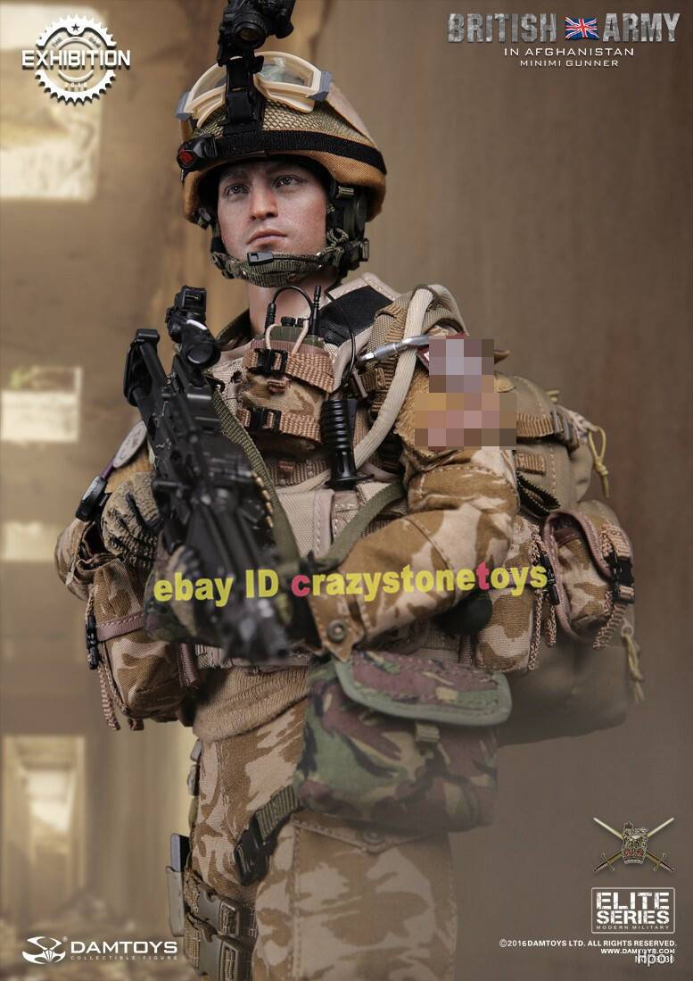 DAMTOYS BRITISH ARMY MINIMI GUNNER 1/6 Action Figure DAM78036 Doll