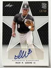2020 LEAF PG NATIONAL SHOWCASE IRVIN R. WEEMS III BLACK AUTO 18/50 M