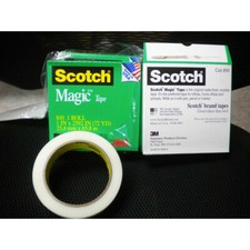 SCOTCH MAGIC TAPE MATTE-FINISH INVISIBLE 051135-81583 3PK 1"X72YD