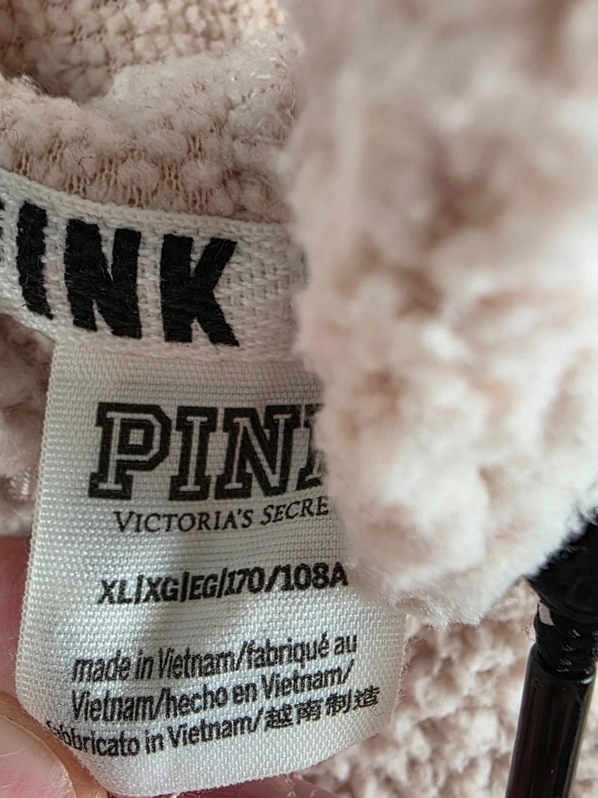 UNDERCOVER Cappotto giacca felpa sherpa rosa vittorias secret xl