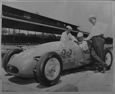 Cecil Green sits in the #54 John Zink Special as car entrant/ow 1950 ...