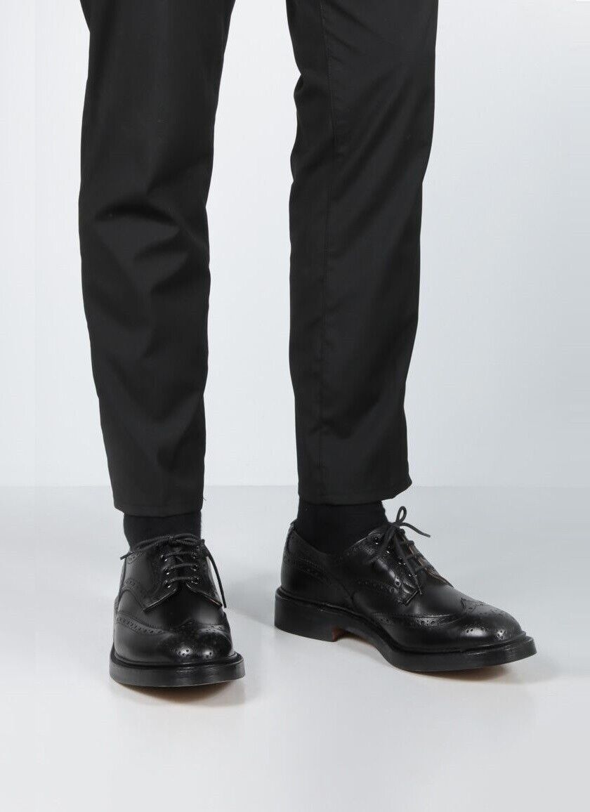 Tricker's Bourton Brogue Shoes Black Calf Leather - UK 8, 9 Tricker's Bourton Brogue Shoes Black Calf Leather - UK 8, 9