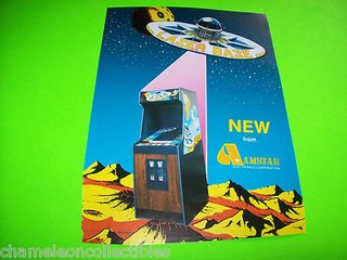 LASER BASE 1981 ORIGINAL VIDEO ARCADE GAME AD ARTWORK READY TO FRAME